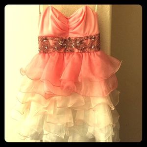B. Darlin' Pink Prom Dress